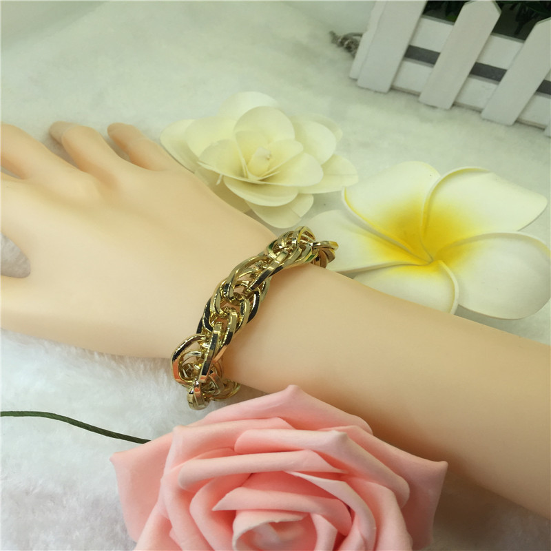 歐美外貿批發加工時尚新款手鏈黃金電鍍手鐲工廠,批發,進口,代購