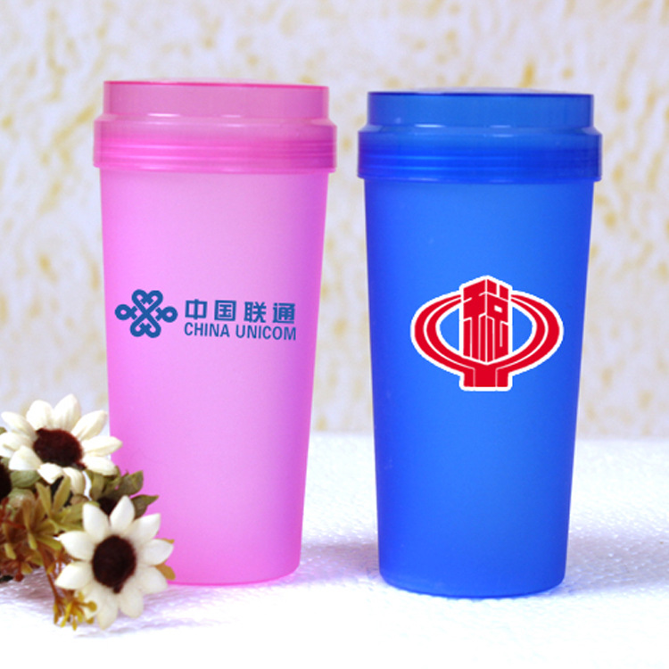 特價塑料廣告杯定做禮品隨手杯水杯果汁杯磨砂塑料水杯子定製批發工廠,批發,進口,代購