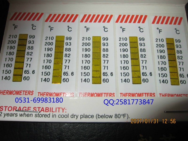 美國THERMOMETERS工業示溫片/測溫紙/溫度熱敏試紙工廠,批發,進口,代購