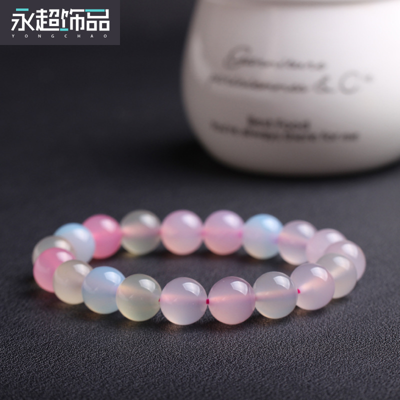 永超天然水晶手鏈葡萄石七彩摩根石款式水晶手串韓版水晶手鏈時尚批發・進口・工廠・代買・代購