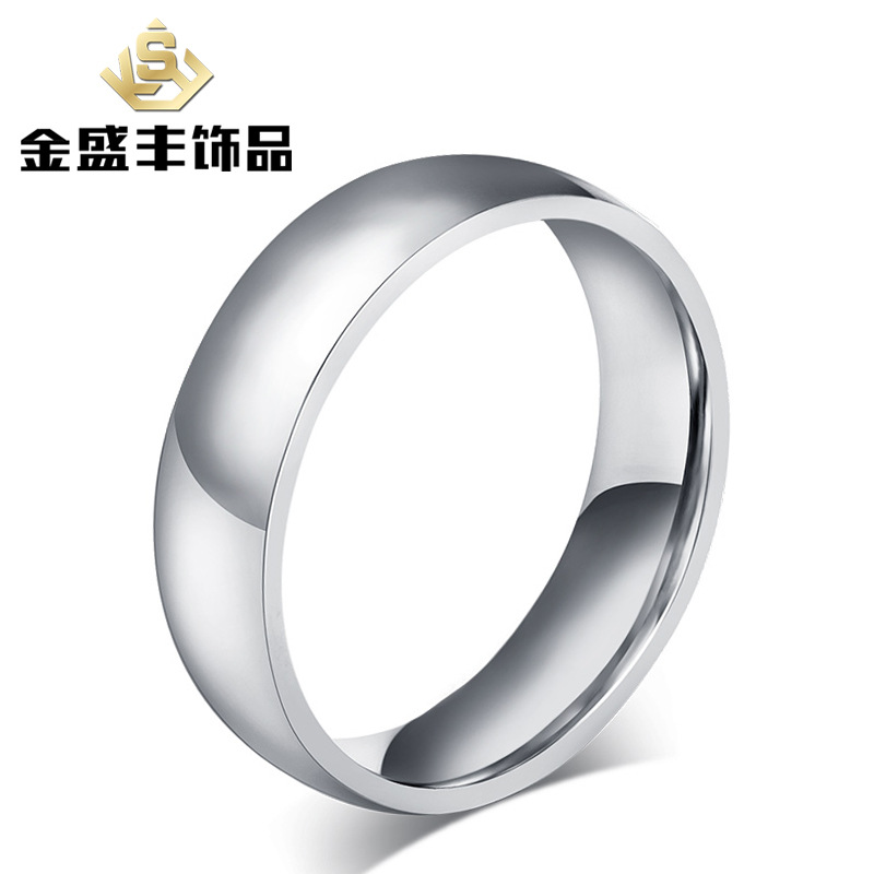 供應鈦鋼光麵舒適內弧麵戒指 男女通用禮物 簡約飾品批發 R-015S工廠,批發,進口,代購