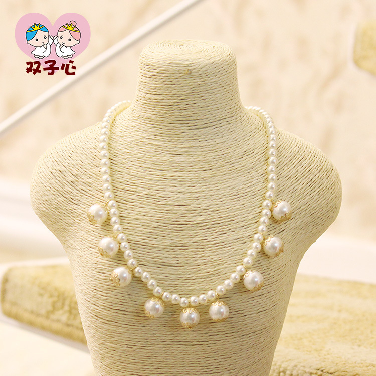 韓國飾品公主珍珠項鏈 女童服裝配飾首飾毛衣鏈 廠傢直銷批發批發・進口・工廠・代買・代購