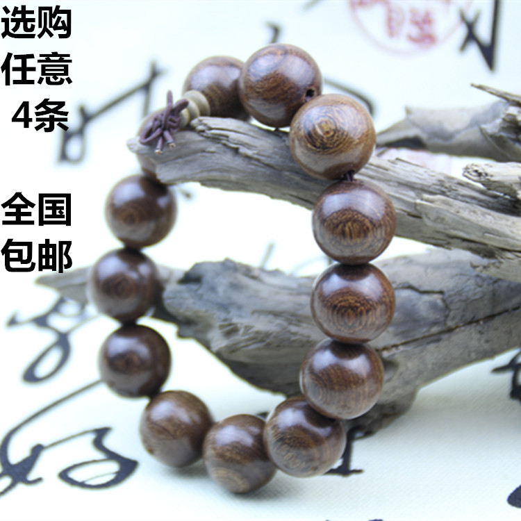 批發正品順紋金絲檀木質佛珠手鏈 旅遊紀念淘寶地攤早市禮品手串工廠,批發,進口,代購
