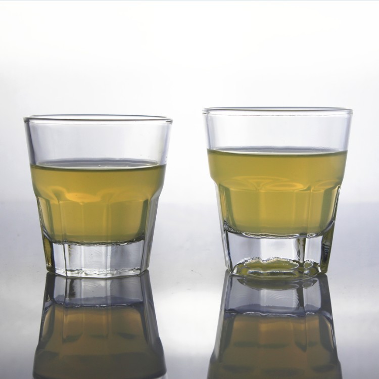 鋼化玻璃酒杯 加厚八角杯 烈酒杯  洋酒杯 威士忌杯工廠,批發,進口,代購