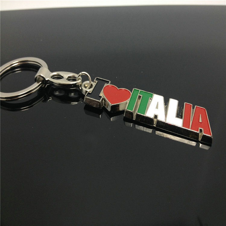 意大利字母旅遊風紀念鑰匙扣鑰匙掛件 個性創意烤漆鑰匙扣批發批發・進口・工廠・代買・代購