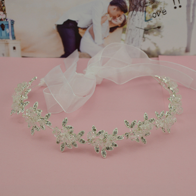 TS127新娘飾品水晶頭飾新娘韓式花朵頭飾盤發頭花禮服配飾品批發・進口・工廠・代買・代購