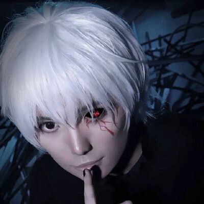 動漫cos假發 東京食屍鬼 東京喰種 金木研 銀白色短發cosplay假發批發・進口・工廠・代買・代購