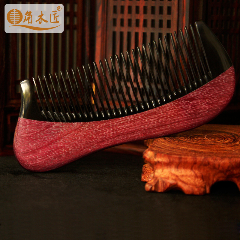 角木匠天然紫心木梳子正品紫羅蘭角木ZHN8-2A 高檔美發梳廠傢直銷工廠,批發,進口,代購
