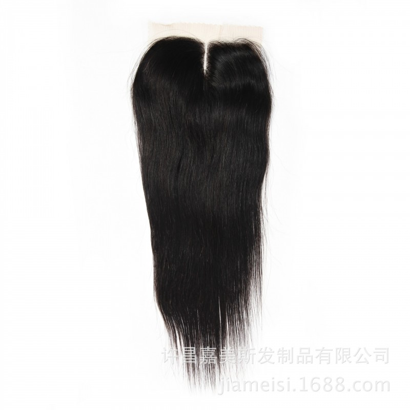 Free Part Lace Closure Silk Straight蕾絲發塊直發 頭頂假發工廠,批發,進口,代購