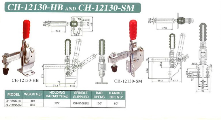 低價供應正品臺灣嘉剛 快速夾具 垂直式 CH-12130-HB|CH-12130-SM工廠,批發,進口,代購