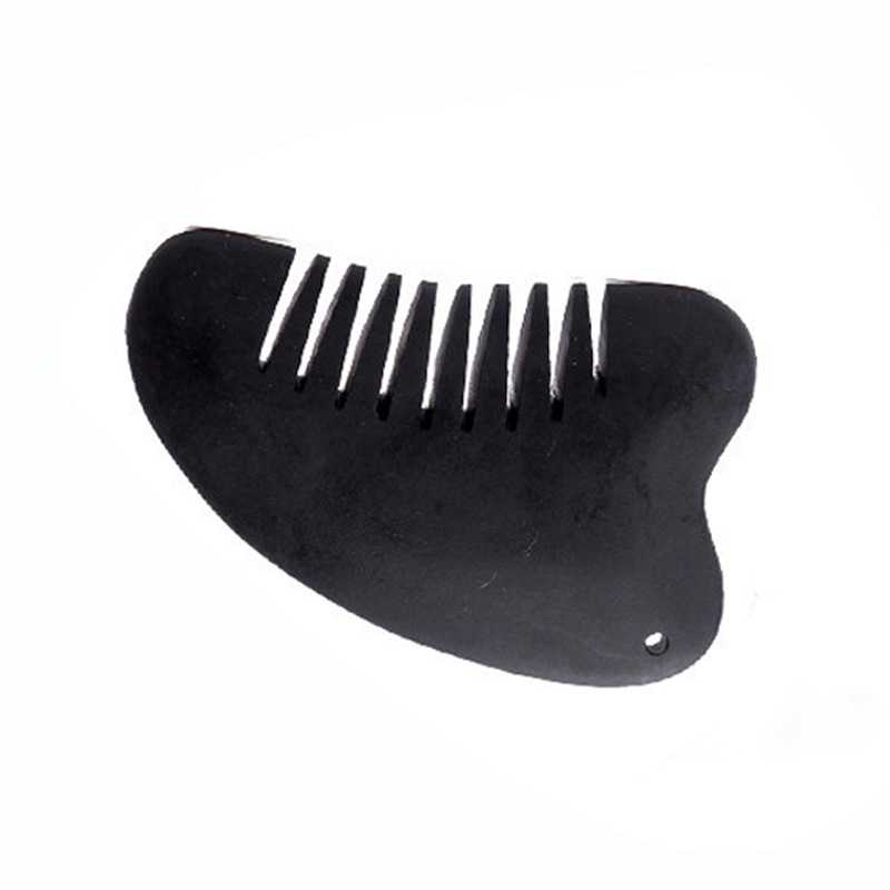 新款 黑砭石梳子 健康吉祥黑砭石梳子  女式必備保健梳子可印logo工廠,批發,進口,代購