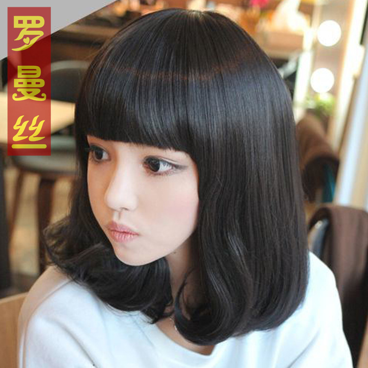 R8802美少女假發 中長卷發 梨花頭發型 平劉海 4色可選 有2種質量工廠,批發,進口,代購