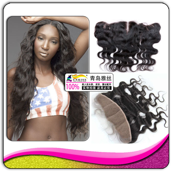 青島假發100% 真人發塊蕾絲前頭配件Lace Frontal body wave 13*4批發・進口・工廠・代買・代購