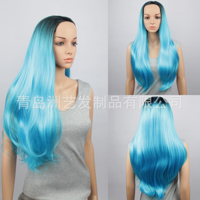 化纖前蕾絲假發頭套熱銷款工廠直銷 synthetic lace front wig工廠,批發,進口,代購