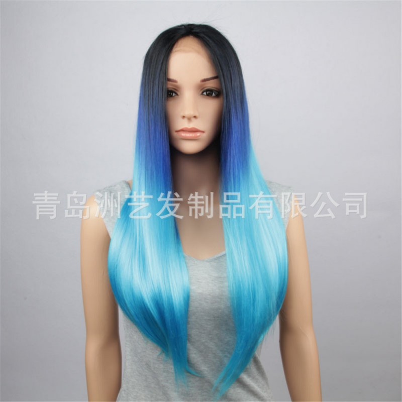 化纖前蕾絲 假發頭套熱銷款工廠直銷 synthetic lace front wig工廠,批發,進口,代購