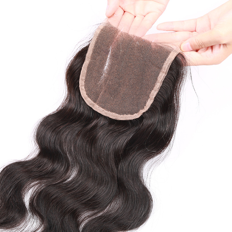 真人假發發片 4*4 中分自由式 body wave 蕾絲配件 Lace Closure工廠,批發,進口,代購