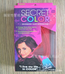 2015TV爆款產品 secret color彩色假發 彩色假發片 廠傢直銷工廠,批發,進口,代購