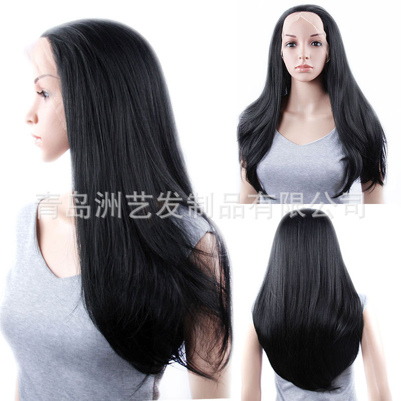 化纖前蕾絲假發 化纖頭套 工廠熱銷 synthetic lace front wig批發・進口・工廠・代買・代購