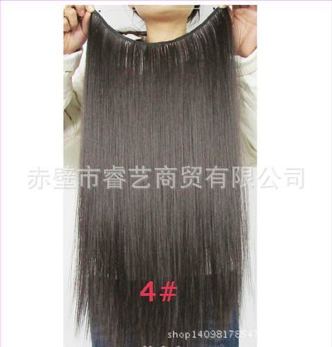 廠傢直銷flip in synthetic hair 魚線發接發片高溫絲一片式假發工廠,批發,進口,代購