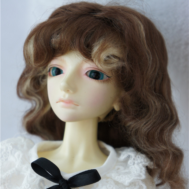 JUSUNS/巨尤素 BJD/SD/陶瓷娃娃假發 馬海毛混色長卷毛（JD053）批發・進口・工廠・代買・代購