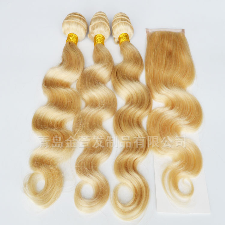 100%human hair 熱銷歐美 工廠拿貨 613# body wave lace closure工廠,批發,進口,代購