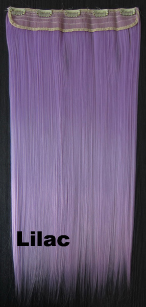 Ebay熱賣 時尚假發 假發批發 5卡一片式直發片 Lilac 60cm 130g工廠,批發,進口,代購