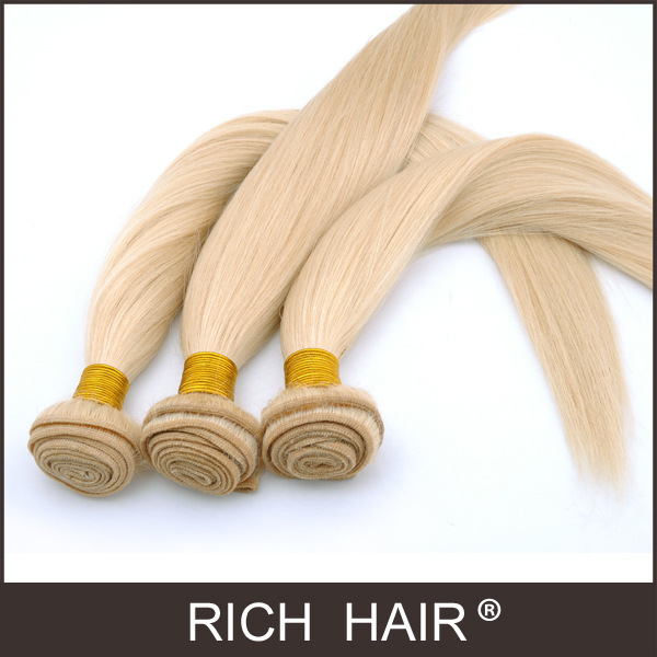 巴西發發簾泡發真人發淺色Color 613# Light Blond Straight Hair工廠,批發,進口,代購