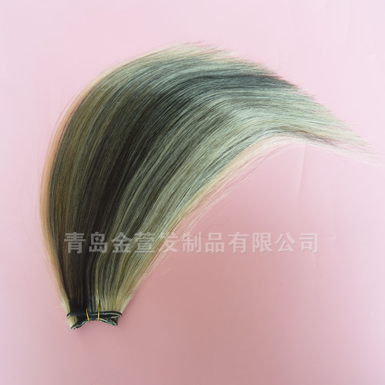 100%human hair piano color 1b/銀灰色 鋼琴色發簾 來圖做樣代發工廠,批發,進口,代購