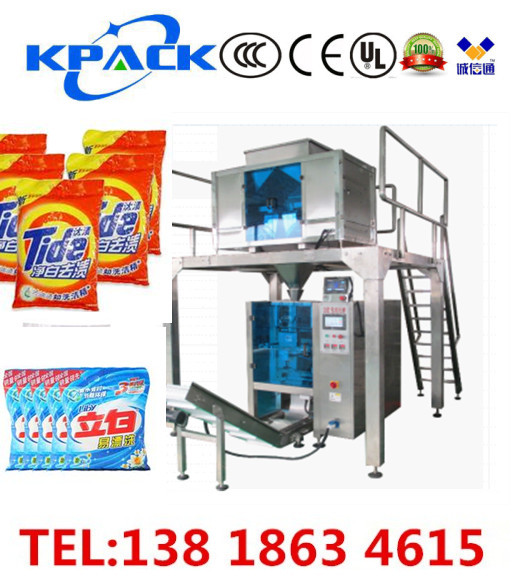 上海昆藝 kl 420 全自動洗衣粉粉末小顆粒四頭稱重定量立式包裝機工廠,批發,進口,代購