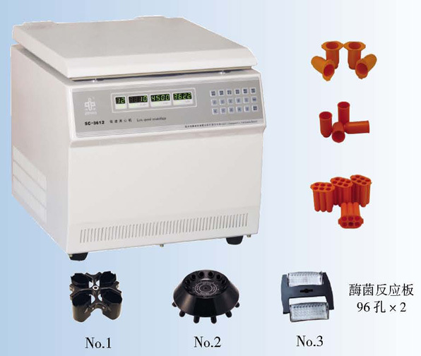 【中科中佳】SC-3612臺式低速自動平衡離心機(帶4×100ml轉子)工廠,批發,進口,代購