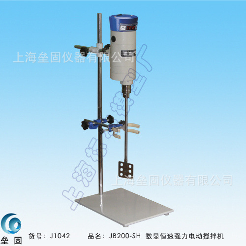 上海標本JB200-SH 數顯恒速強力電動攪拌機  200W 實驗室攪拌器工廠,批發,進口,代購