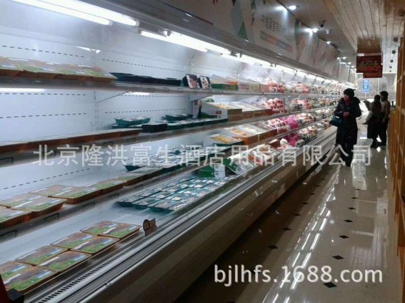 風幕櫃 水果保鮮櫃超市 飲料冷藏櫃 北京酒店風幕櫃 （保修2年）批發・進口・工廠・代買・代購
