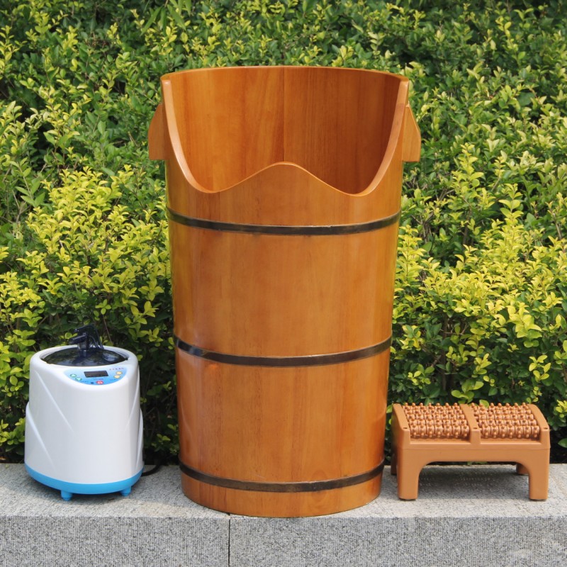 浴傢木桶 70cm橡木熏蒸桶 蒸汽桶 橡木泡腿桶批發・進口・工廠・代買・代購