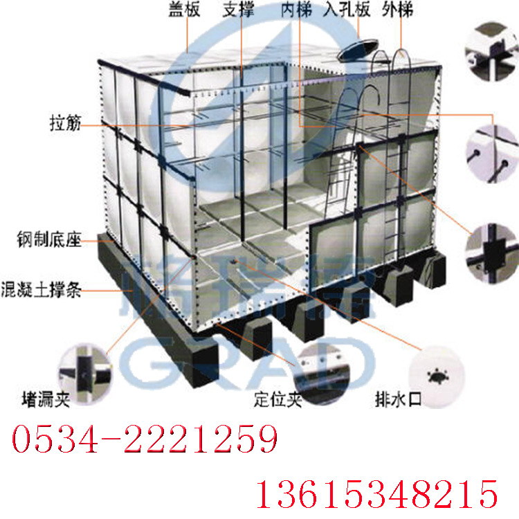 廠傢直銷批發玻璃鋼水箱 玻璃鋼水箱價格型號全新工廠,批發,進口,代購