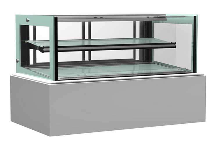 新款日式45度角二層蛋糕展示櫃 貨架玻璃保鮮櫃樣品展示櫃子工廠,批發,進口,代購