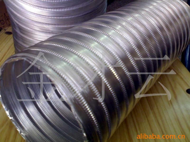 淄博鋁製品螺旋伸縮軟管 耐溫200度 加厚型鋁合金風管簡單耐用批發・進口・工廠・代買・代購