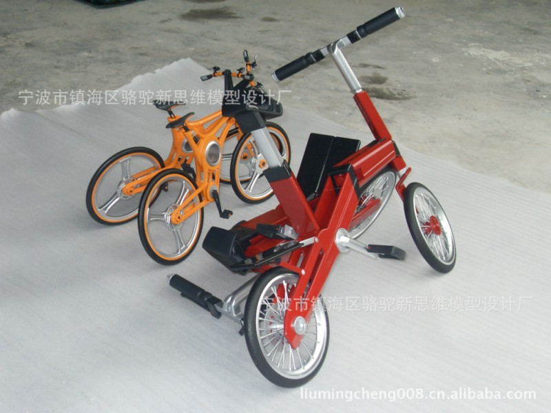手板模型，工業設計，雙人騎自行車模型，可折疊式自行車工廠,批發,進口,代購