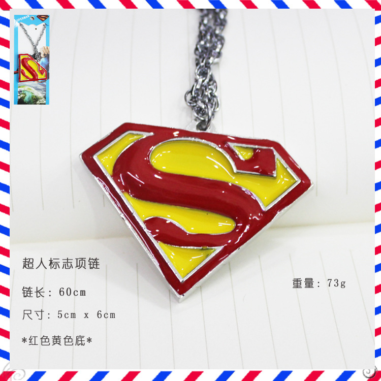 影視周邊 Superman 超人標志 掛飾 項鏈鑰匙扣 廠傢批發工廠,批發,進口,代購