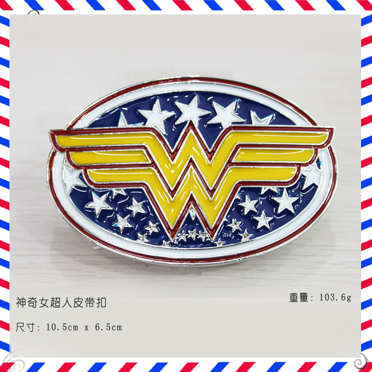 Wonder Woman神奇女超人標志皮帶扣工廠,批發,進口,代購