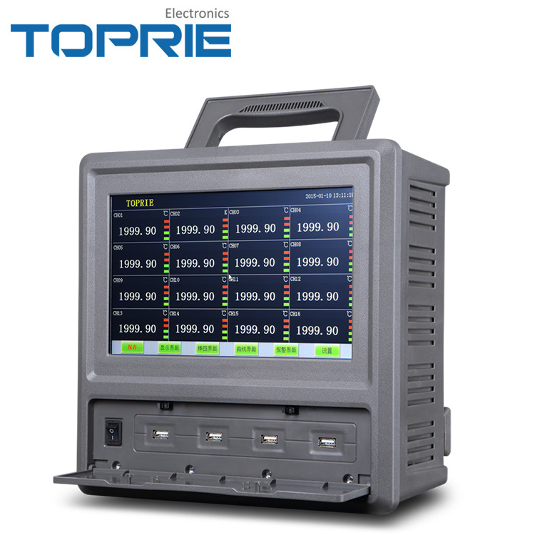 混凝土溫度檢測機 觸屏溫度測試機TP1000 8~64通道觸控顯示批發・進口・工廠・代買・代購