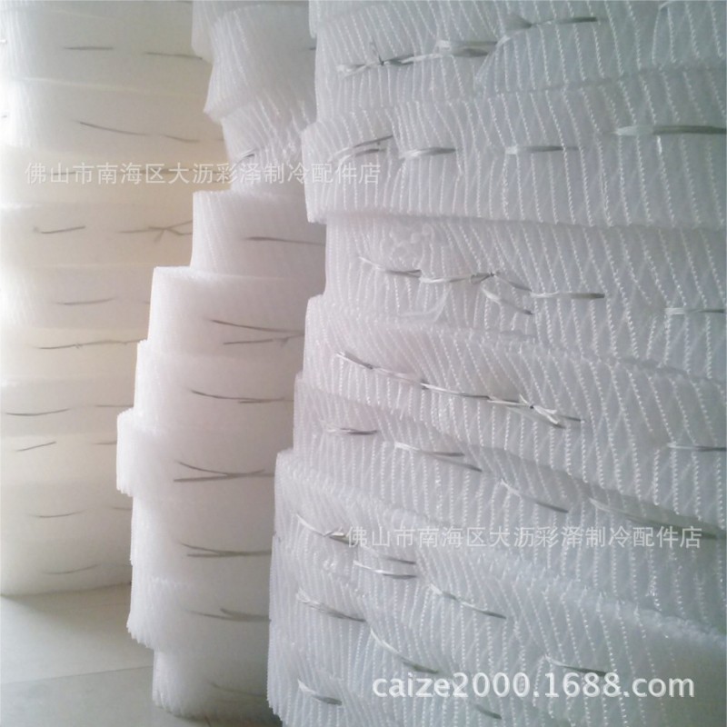 供應PP耐高溫冷卻塔填充料 PVC波紋散熱片 涼水塔淋水片白色膠片工廠,批發,進口,代購