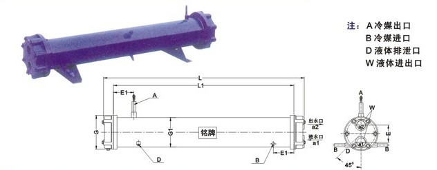 冷凍機中央空調等製冷設備配件３HP-60HP CWS-A單回路冷凝器批發・進口・工廠・代買・代購