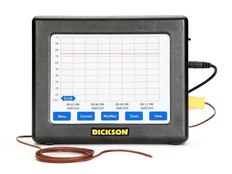 Dickson FT525觸摸屏溫度記錄機帶高精度熱敏電阻探頭批發・進口・工廠・代買・代購