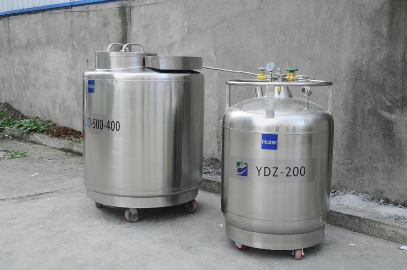 大口徑不銹鋼液氮生物容器 海爾液氮罐 YDD-500-400工廠,批發,進口,代購