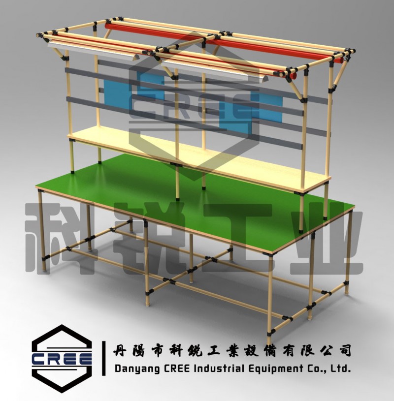 廠傢供應精益管工作臺，線棒防靜電工作桌，車間精益管檢測桌工廠,批發,進口,代購