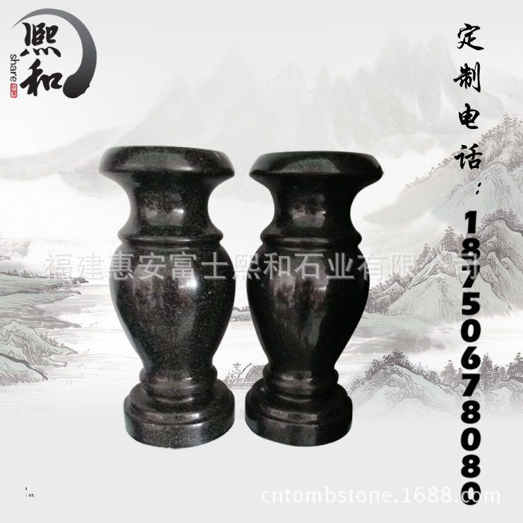 山西黑花瓶 惠安廠傢雕刻廠直銷 款式多樣 價格公道 可定做工廠,批發,進口,代購