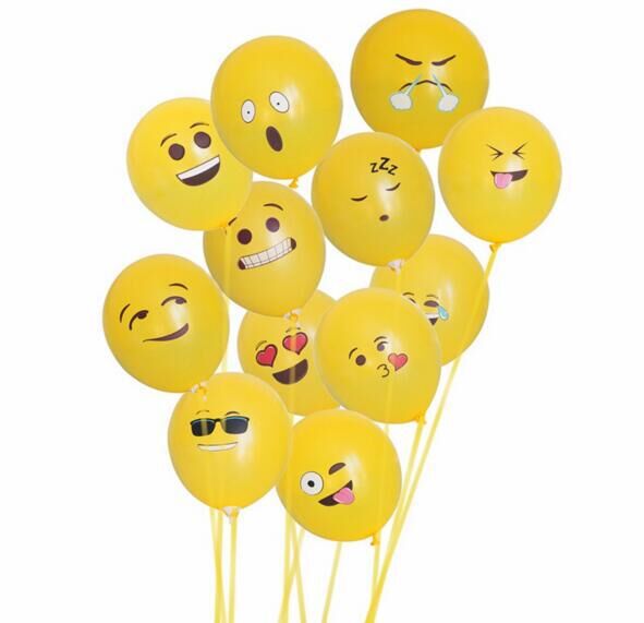 廠傢批發12寸圓形笑臉氣球 節日氣氛裝飾卡通表情氣球 批發定製批發・進口・工廠・代買・代購