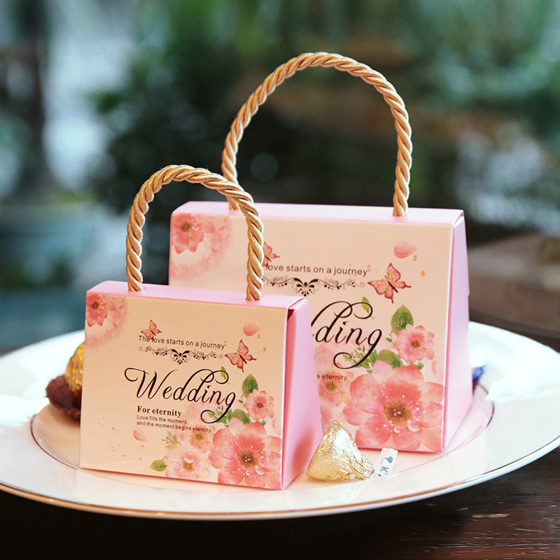淘寶熱賣 創意歐式婚禮手提喜糖袋 結婚用品紙質包裝糖果盒定做批發・進口・工廠・代買・代購