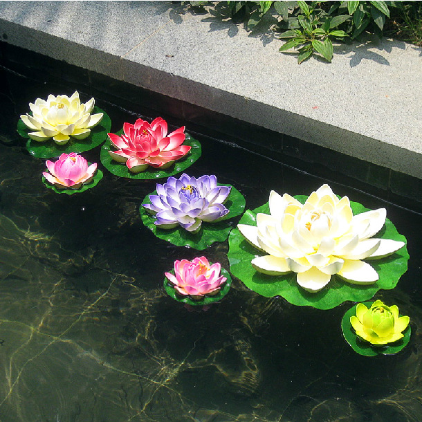 假花重瓣荷花 水池裝飾荷花睡蓮 仿真植物永生花 仿真花廠傢批發工廠,批發,進口,代購