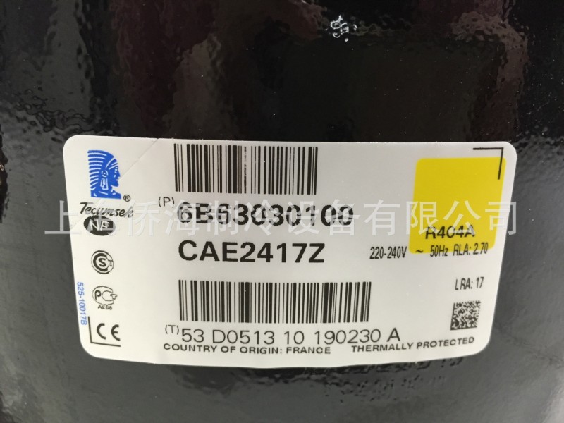 供應泰康壓縮機 CAE2417Z 低溫 焊接接口製冷壓縮機工廠,批發,進口,代購